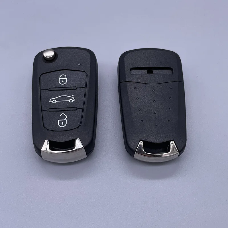 Keychannel 3 Buttons Flip Car Remote Replacement Car Key Shell For GREAT WALL C30 HAVAL H1 Folding Key Cover TOY40 Blade