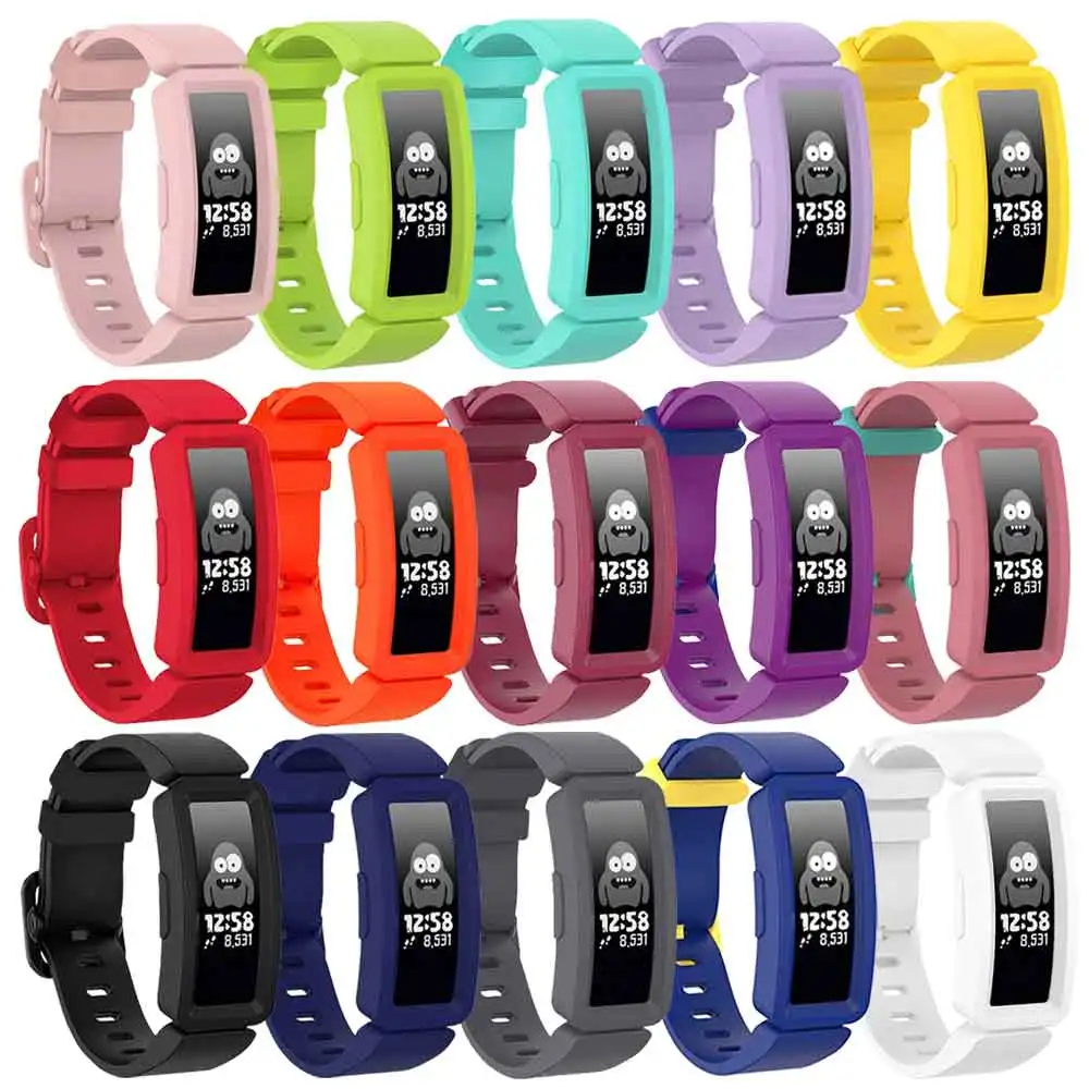 Silicone Wrist Band Strap For Fitbit Ace 2 Kids Watch Replacement Belt Bracelet  Wristbands For Fitbit Inspire/Inspire HR