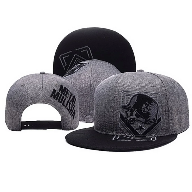 Gorra de béisbol bordada para hombre y mujer, gorra de béisbol de algodón con bordado de Mulisha de Metal para exteriores, Unisex, Snapback, Hip