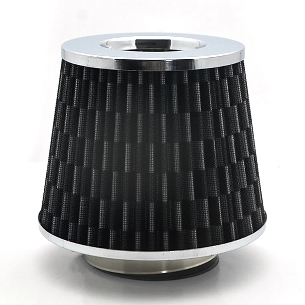 Universal Car Air Filters 76mm for Supercharger High Flow Cold Intake Filter Induction Kit Sport Power Mesh Cone