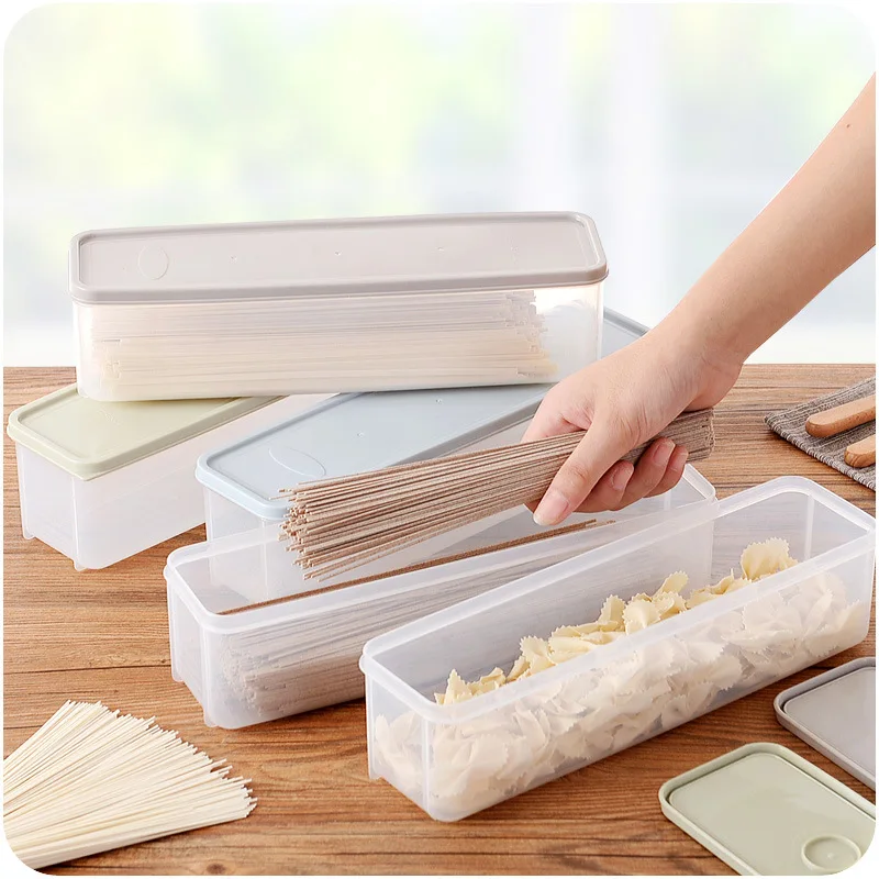 Round Spaghetti Storage Box with Dispensing Outlet Cutlery, Noodle Case, Chopsticks, Nut Seeds Boxes, Multifunction, 30cm