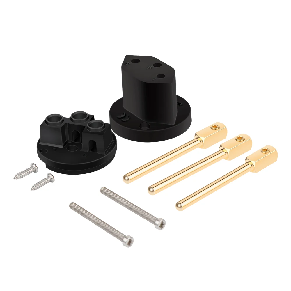 Monosaudio-Prise d'alimentation Hi-Fi pour alimentation audio, plaquée or 24 carats, Suisse, Suisse, 3 broches, MS150G