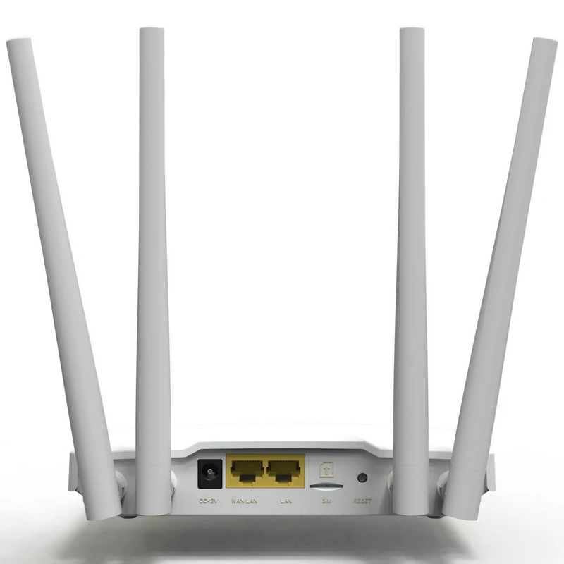 LC112 4G Wireless Router WAN LAN Plus 4 Antenna Sim Card LTE CPE IMEI Modify Modem LC117