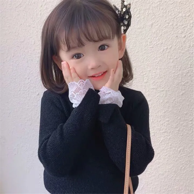 

2021 Spring Winter Baby Girl Boys Casual Sweater Children's Knitted Woolen Kids Long Sleeve Warm Thicken Turtleneck High Quality