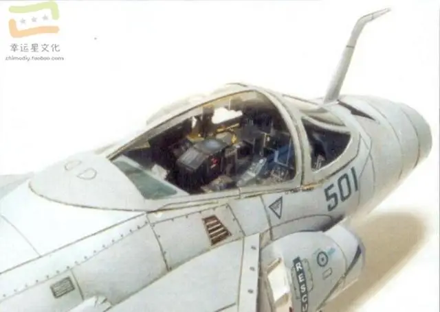 A6E Intruder Shipborne Attack Aircraft Military 3D Paper Model DIY Handmade Mold Decoration Toy