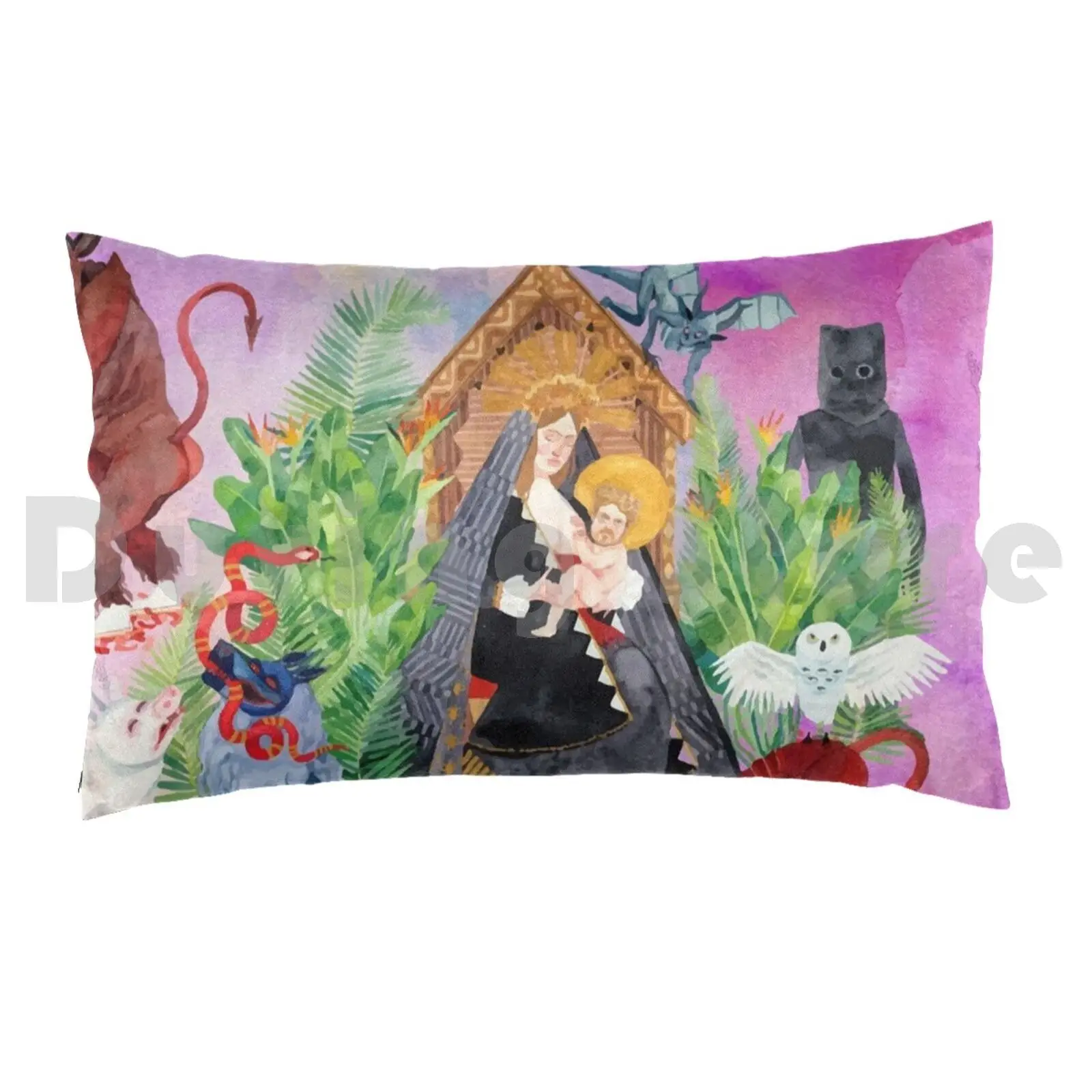 I Love You , Honeybear Full Art Pillow Case 20*30 Inch I Love You Honeybear Honeybear Fjm Father John Misty Indie