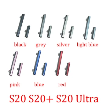 Botão de volume de energia para samsung galaxy s20 ultra s20 + telefone novo s20 plus habitação quadro liga/desliga botão de bloqueio