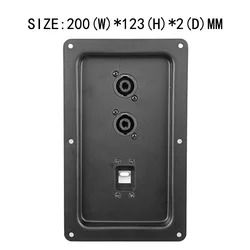 KROYWACH 스틸 프로 오디오 스피커 백 플레이트, 라인 어레이 스피커용 스틸 백 플레이트, 200X123X2MM, No.EG