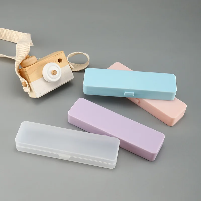 Simple and fashionable macaron color stationery box student supplies office stationery Pencil Case Student Storage Pencil Case