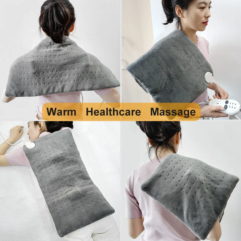 12x24 ''Große Größe Massage Heizung Pad Für Lower Back Pain Relief Wärme Therapie Elektrisch Beheizt 2Ibs Gewichteten vibrieren Wärmer Pads