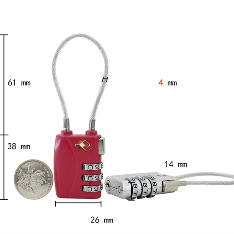 Master Lock TSA Locks Smart Combination Lock for Travel Luggage Suitcase Anti-theft Code Padlock Customs Password Lock