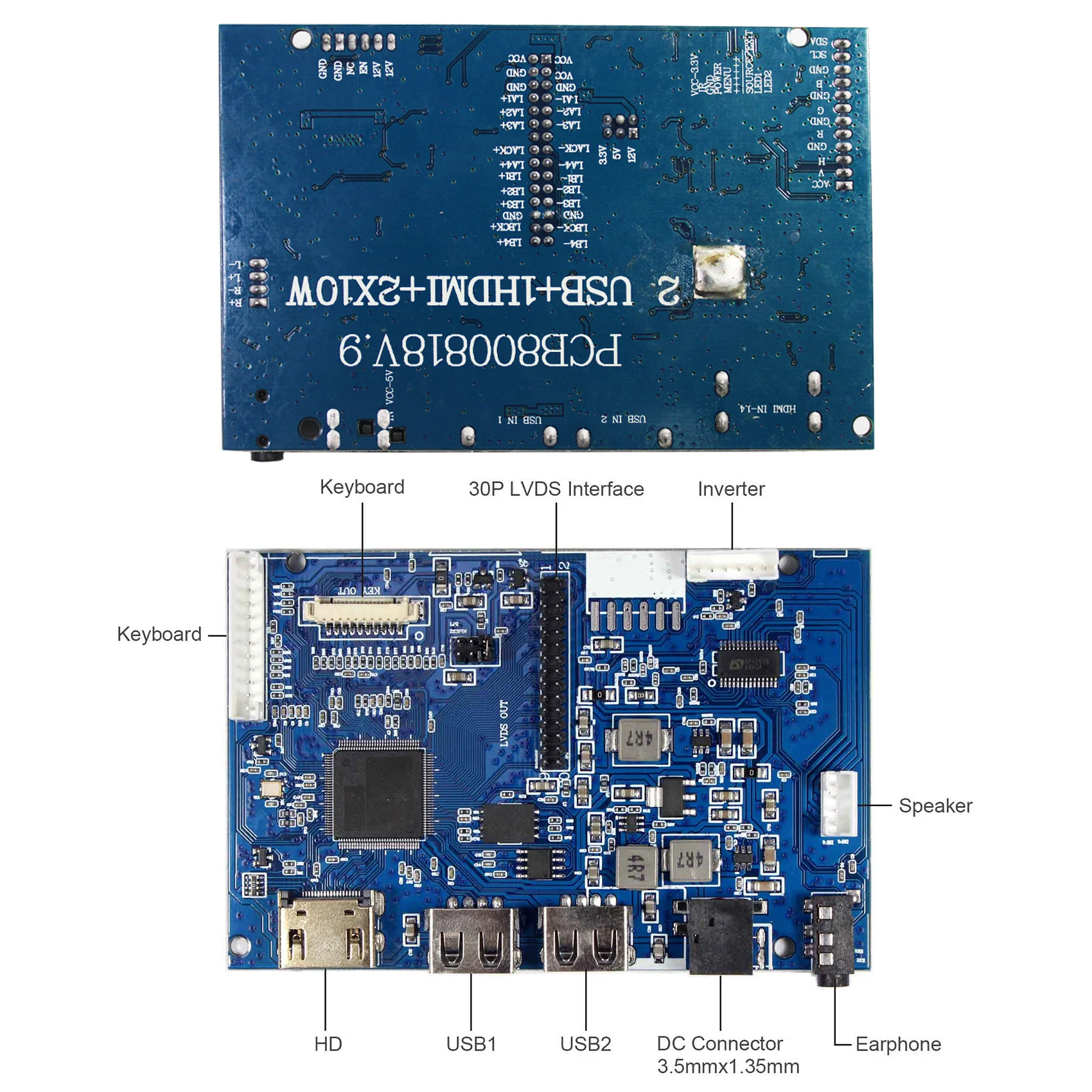 HD-MI USB Android ЖК-дисплей плата контроллера Совместимость работы с 18,4 дюймов 1920x1080 CLAA184FP01