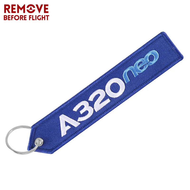 AIRBUS Keychain Aviation Gifts for Embroidery Keychain Chaveiro Para Moto Keyring EDC Customized Car Key chains Bag Tag Gift