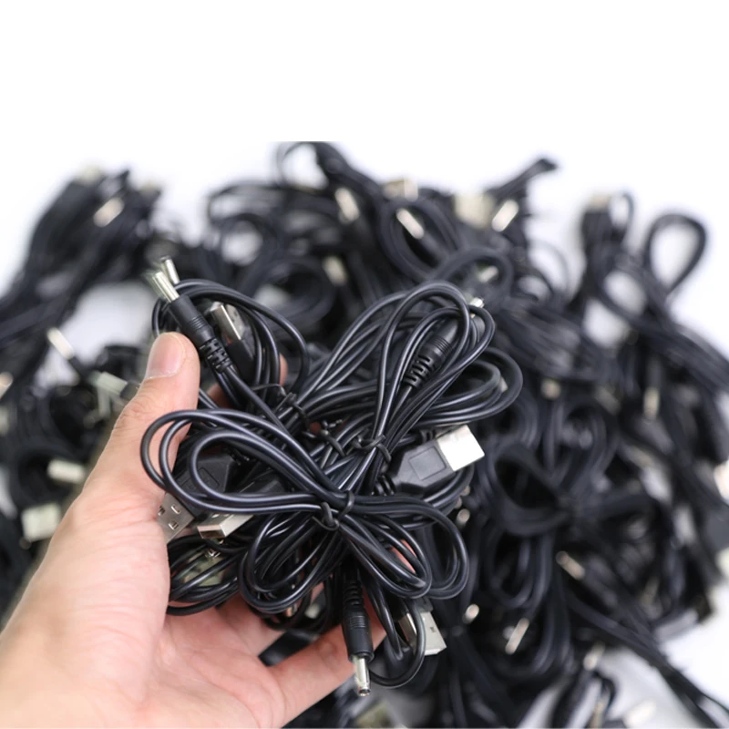 50/100PCS 3.5mm USB Cable/wire 1.2m Long  for Tens Ems Slimming Therapy Massager Connect Physiotherapy Machine or TENS Unit