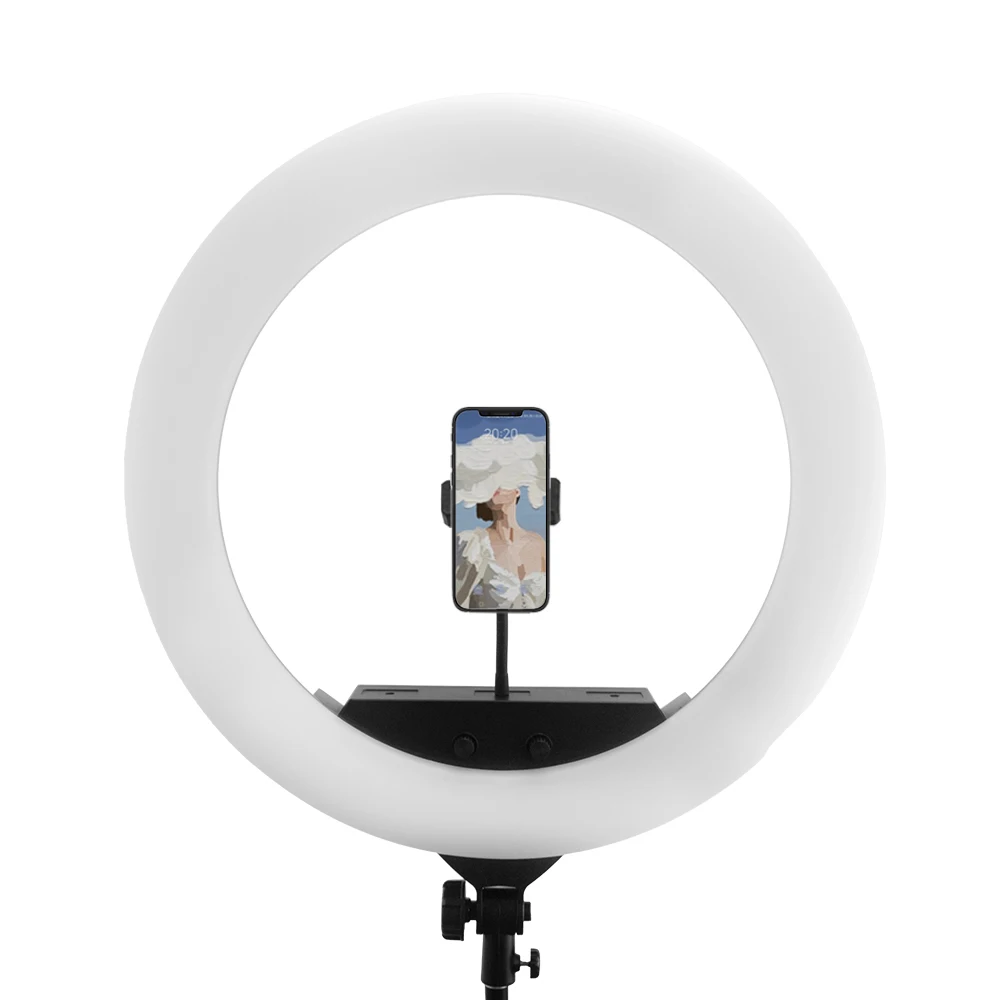 Yidoblo FE-640II 22inch Ring Light Lamp 100w Cold Light Warm Photography Lighting 3200K-5500K for Photo Studio Video Fill Light