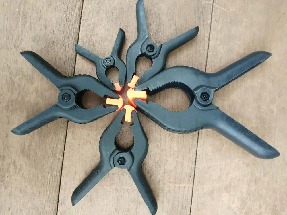 1 sztuk zacisk sprężynowy do obróbki drewna silne przełącz wiosna narzędzia DIY elektryk do obróbki drewna modelarstwo zapięcia klipy szczęki Repair Tool