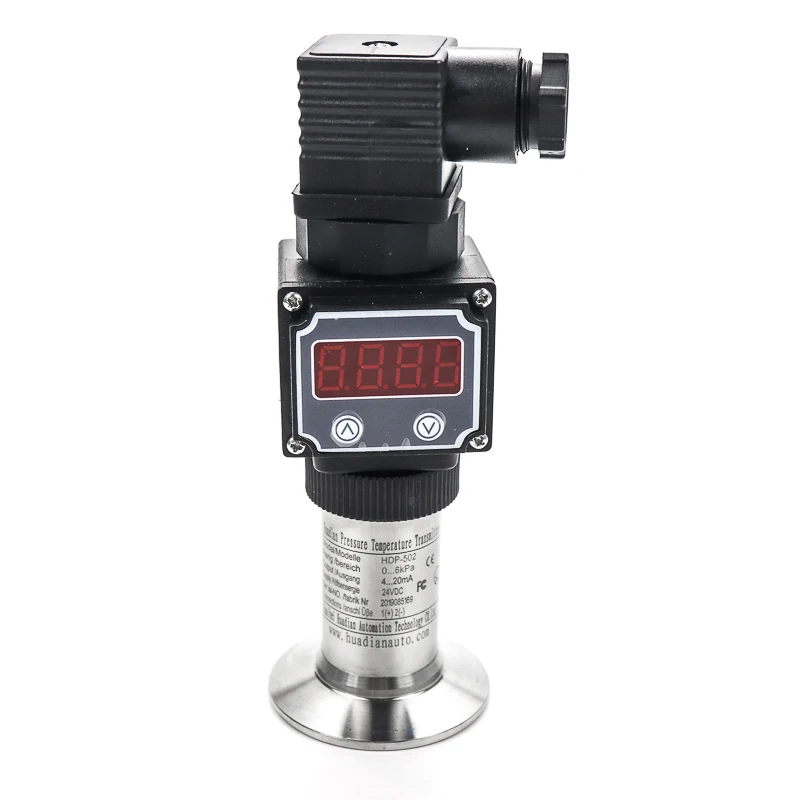 4-20mA flush membrane pressure sensor measures dirty water sewage and anti-blocking pressure transmitter