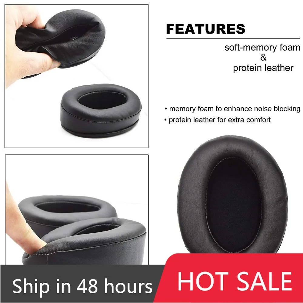 Cuscinetti Auricolari In Memory Foam Brainwavz – Ricambio Per AKG, Audio-Technica, Sony, Fostex, Philips E Molte Altre Cuffie Over-ear (nero)