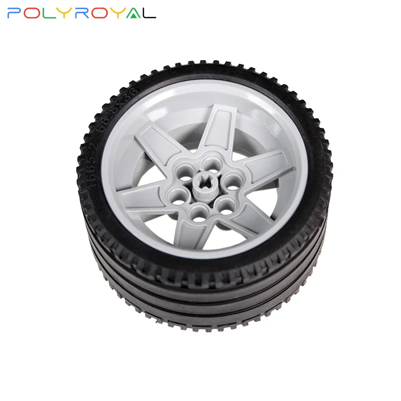 

Building Blocks Technicalalal DIY al Parts Moc 68.8x36mm Tire Leather wheel Compatible Assembles Particles