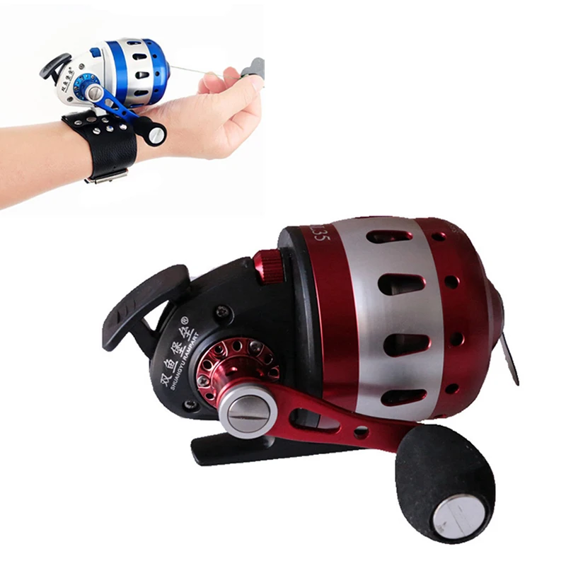 

Speed Ratio 3.6:1 Fishing Reels for Slingshot Shooting Fish Closed Metal Coil Wheel BL35 Fishing Wheel Outdoor Hunting