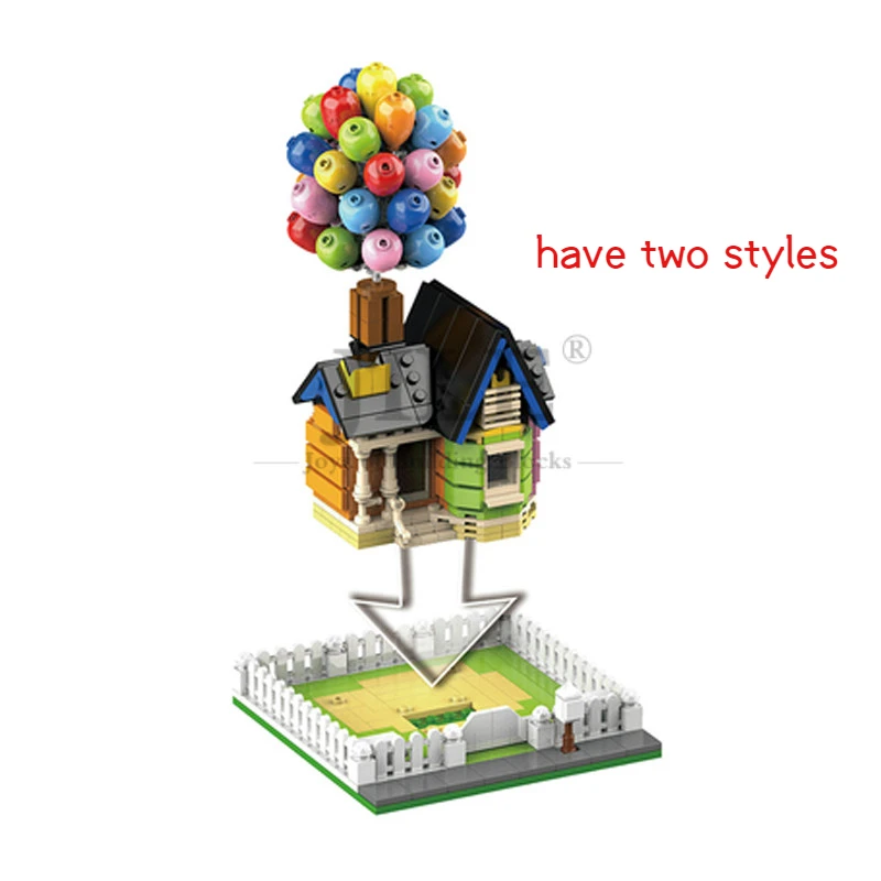 Moc Flying Balloon House Up 7025 sospensione a casa fai-da-te blocchi di mattoni City Street View compatibile con assemblaggi parte regalo