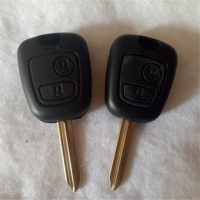 

5 шт., 2-кнопочный брелок с дистанционным управлением, автомобильный чехол для Citroen C1 C2 C3 Saxo Xsara Picasso Berlingo, автомобильный ключ с необрезанным лезвием