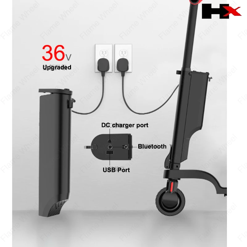 Official HX Accessories HX X6 Original 36V 5a Charger HX X8 10Ah Battery Suit for HX X6 X8 Electric Scooter