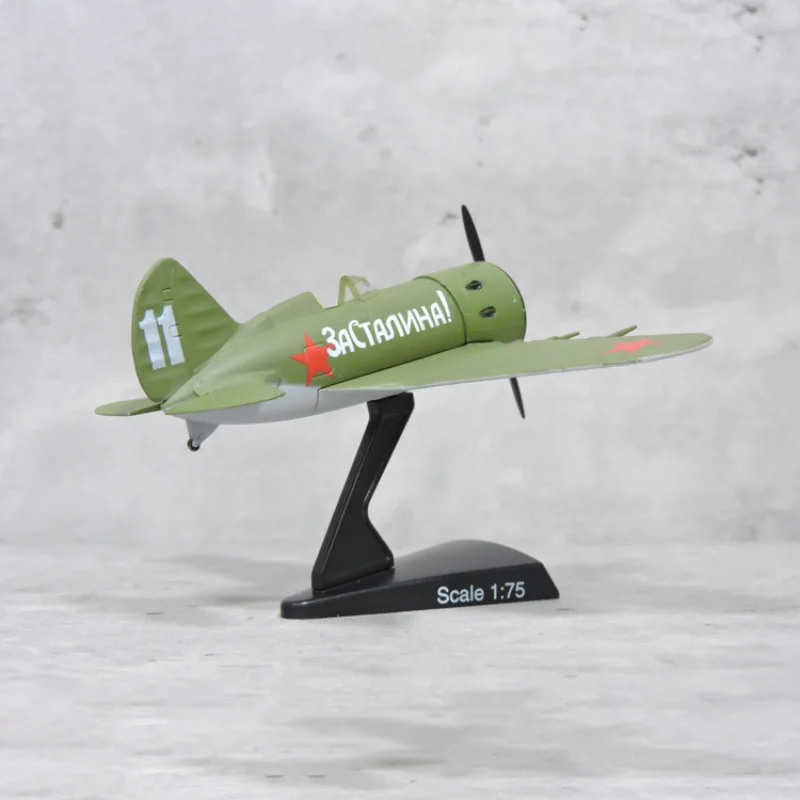 1/75 Diecast Airplane Model Soviet Union I-16 Fighter Polikarpov   Monoplane Static Display Collection Gift