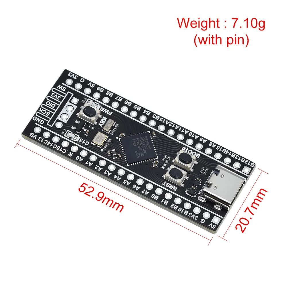 STM32F401 Entwicklungsboard STM32F401CCU6 STM32F411CEU6 STM32F4 Lernboard für Arduino + ST-LINK V2 Download Programmierer – Detail 12