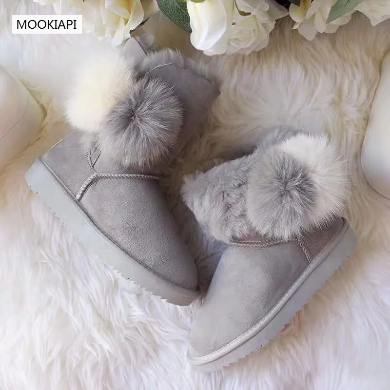 The highest quality snow boots in Australia in 2019, real sheepskin, 100% wool, new women\'s shoes, 7 colors, free delivery