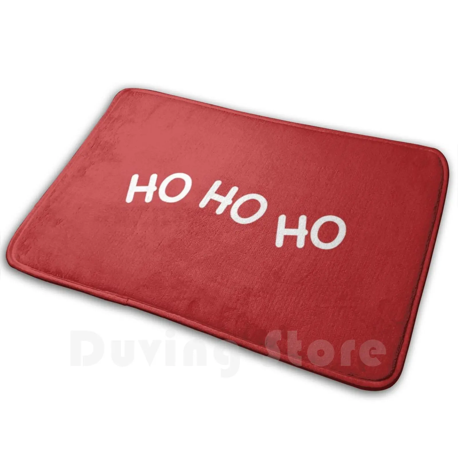 Ho Ho Ho Santa Claus Christmas Facecarpet Mat Rug Cushion Soft Non-Slip Ho Ho Ho Santa Santa Claus Father Christmas