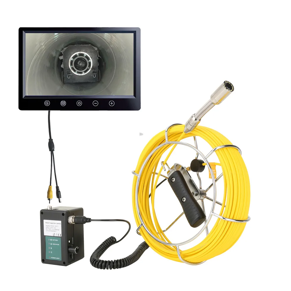 Sewer Camera Pipe Inspection Camera HD 1080P ,MAOTEWANG for 22MM camera 9inch Screen DVR 20/30/40/50M IP68 Waterproof