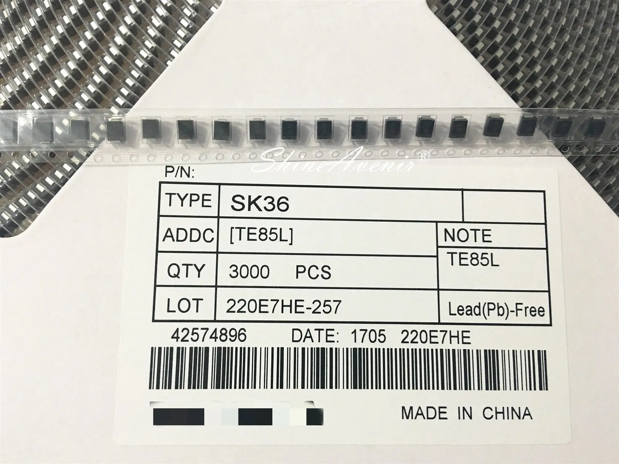 50pcs/lot Schottky Diode SK14 SK22 SK23 SK24 SK33 SK34 SK35 SK36 SK54 SK56 SK220 SK310 SK3200 SMB DO-214AA High quality