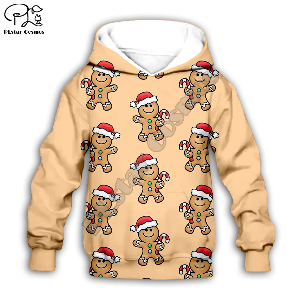 

Kids Merry Christmas 3D print cartoon red hoodies Santa Claus cookies kawaii child Sweatshirt zipper coat boy girl tshirt Pant