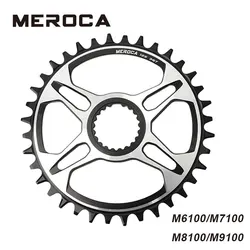 MEROCA Mountain bike Chainring for FC-M6100/7100/8100/9100 12 Speed 32T/34T/36T/38T XTR single Chain wheel For Shimano