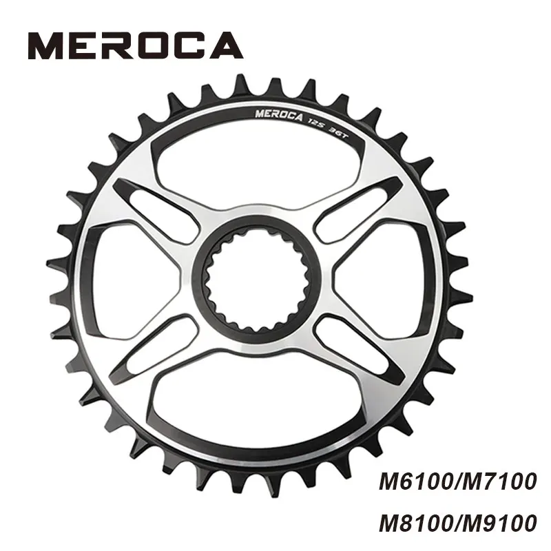 MEROCA Mountain bike Chainring for FC-M6100/7100/8100/9100 12 Speed 32T/34T/36T/38T XTR single Chain wheel For Shimano