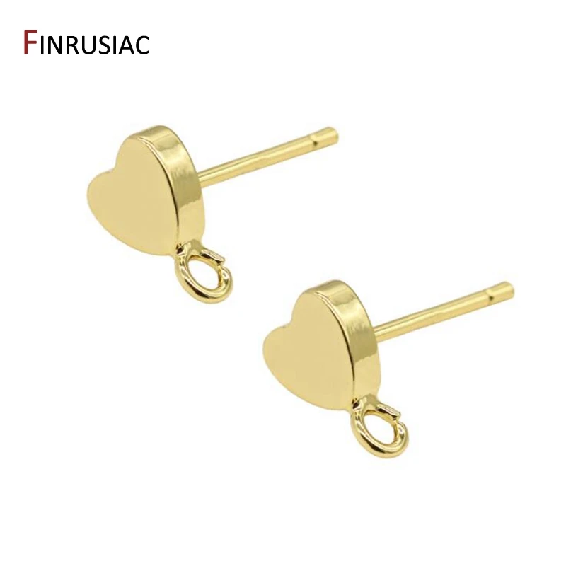 Supplies For Earring Making 14k Gold Plated Stud Earring Hooks Earrings Findings Components DIY Jewellery Craft