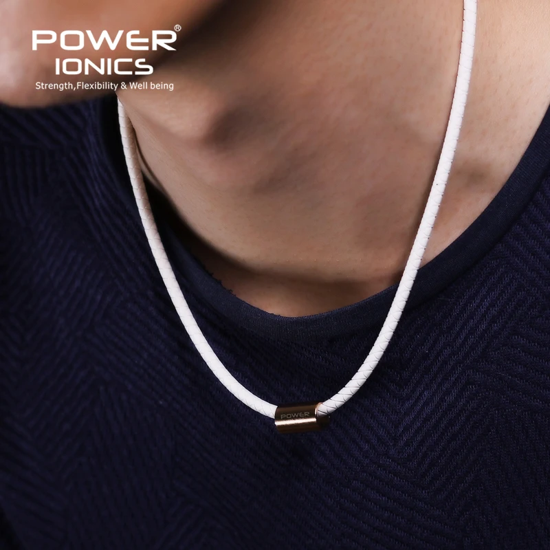 Power Ionics 3000 Anions Health Fashion Women Men Sports Titanium Bio Silicone Necklace Pendant Free Lettering