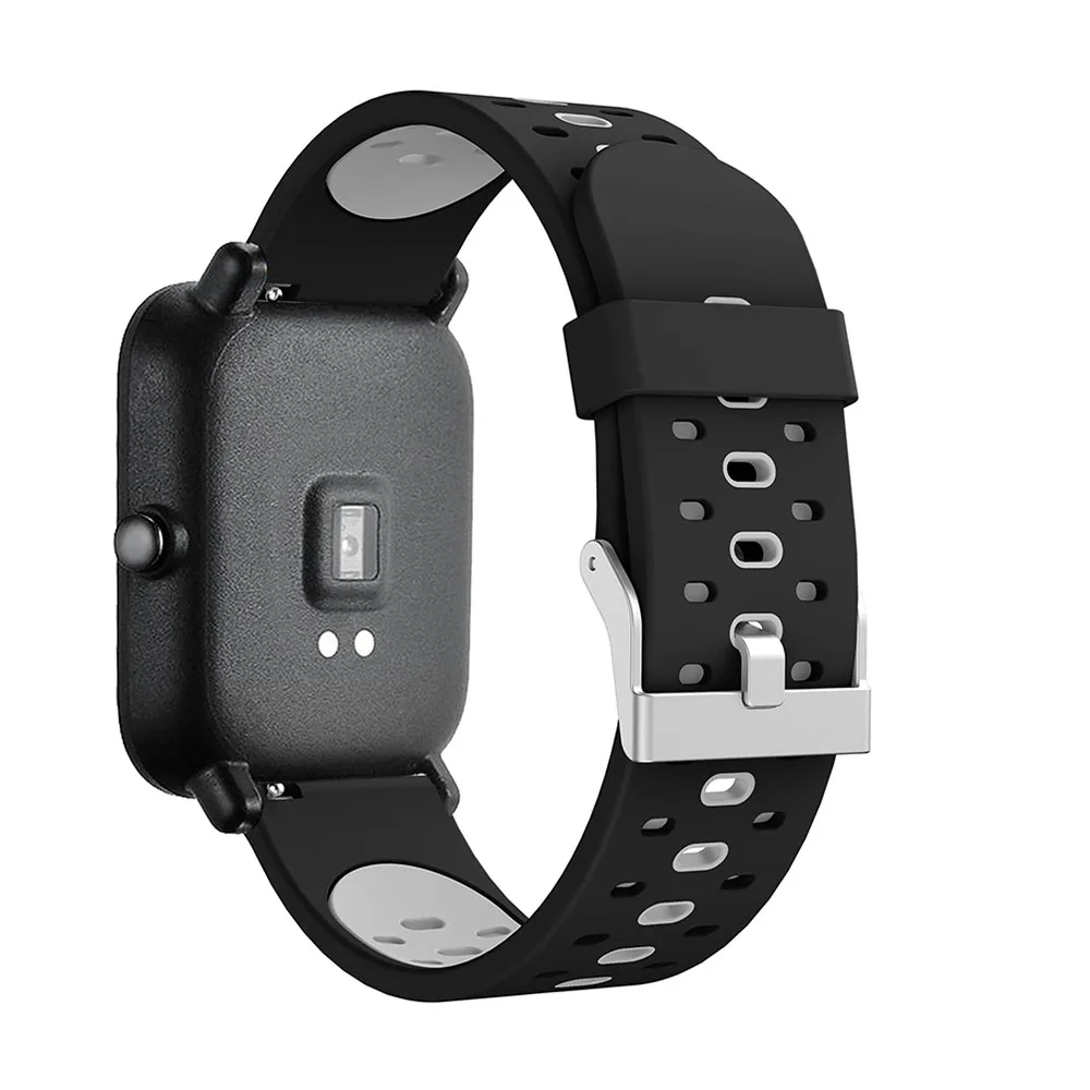 Behua-huami amazfit bip,youth,bip lite,gts用の交換用シリコンブレスレット,20mm