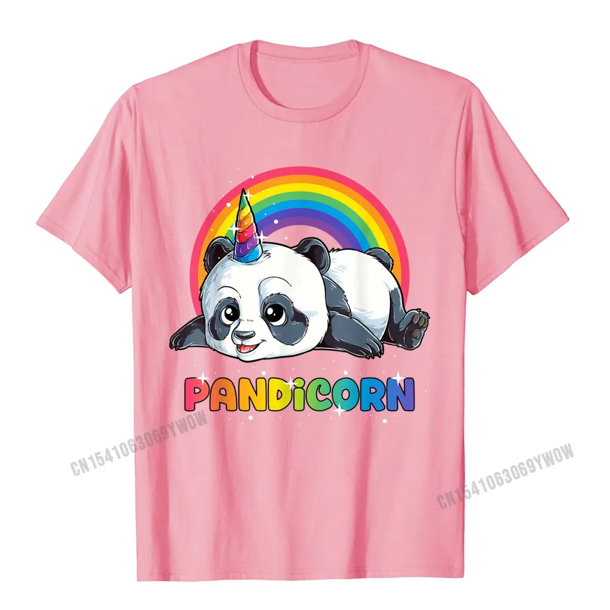 Panda Unicorn Pandicorn Women Rainbow Gifts Pandacorn T-Shirt Camisas Men Cotton Party Tops Shirt Slim Fit Men T Shirt Printing