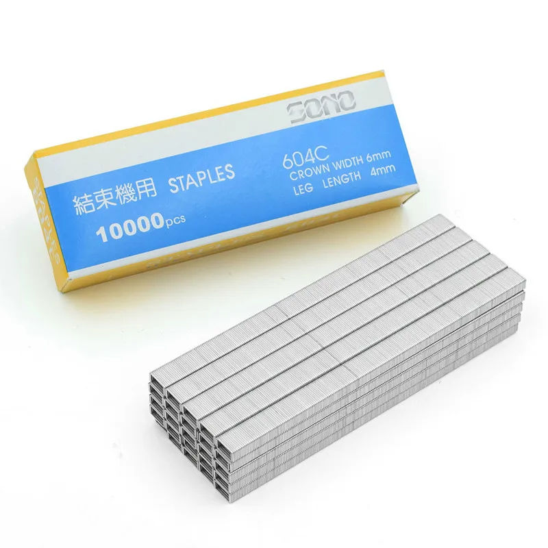 10000ชิ้น/แพ็ค604C เทปเล็บ Staples Pin Vines เครื่องสาขาผูก Professional Tie สาขาเครื่องมือเชื่อมต่อ Garden คลิปคลิป