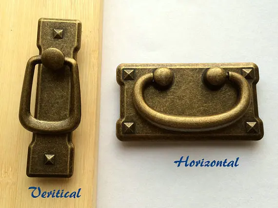 

2.25" 3" Vintage Style Drawer Pull Handles Dresser Pulls Antique Bronze Square Cabinet Handles Knobs Door Handle Furniture