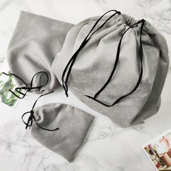 Dust Bag for Handbag, Smoothly Silk Drawstring Pocket, Moisture-Proof, Scratch-Resistant Bag, Cloth Shoes Packaging, 4 Size