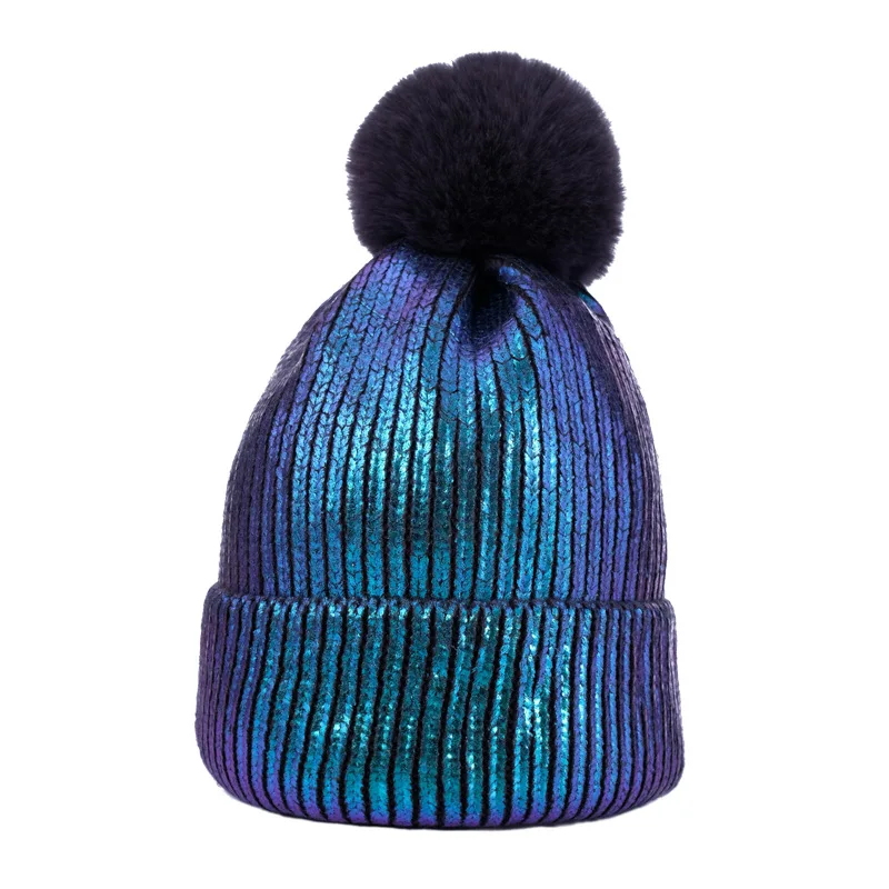 Cross border new hot stamping parent-child wool hat winter wool ball knitted hat women\'s Pullover hat