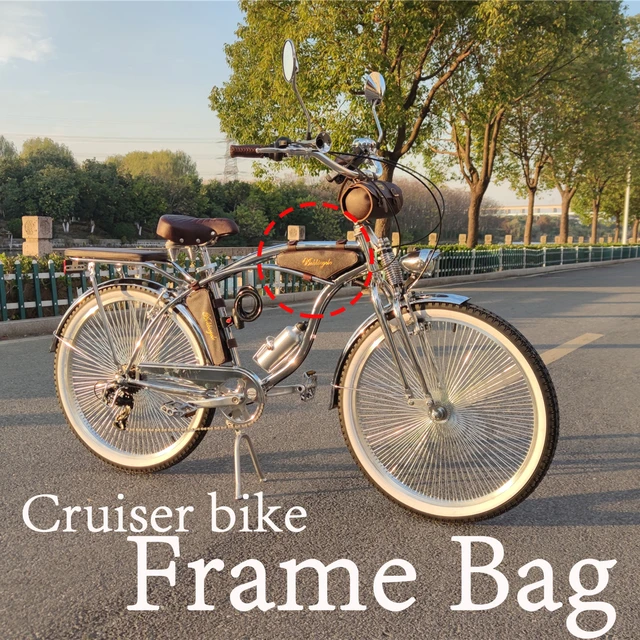 Cruiser Bike Frame Bag Classic Cruiser Bicycle Parts Accessory Triangle Bag PU Material Adorable AOKBIKE Branded AliExpress