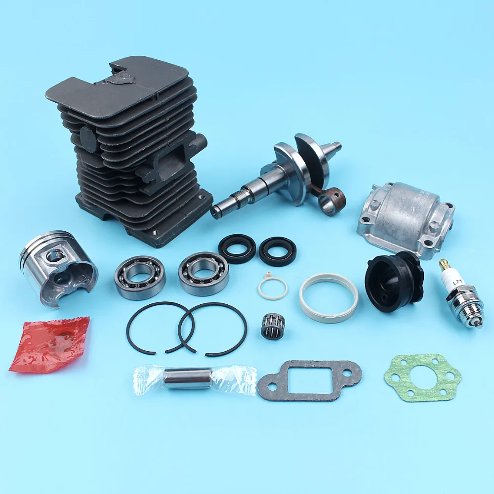 Imagem -03 - Pistão do Cilindro Virabrequim Motor Pan Kit para Stihl Ms170 Ms180 017 018 ms 180 170 Motosserra 38 mm Nikasil Chapeado Coletor de Admissão