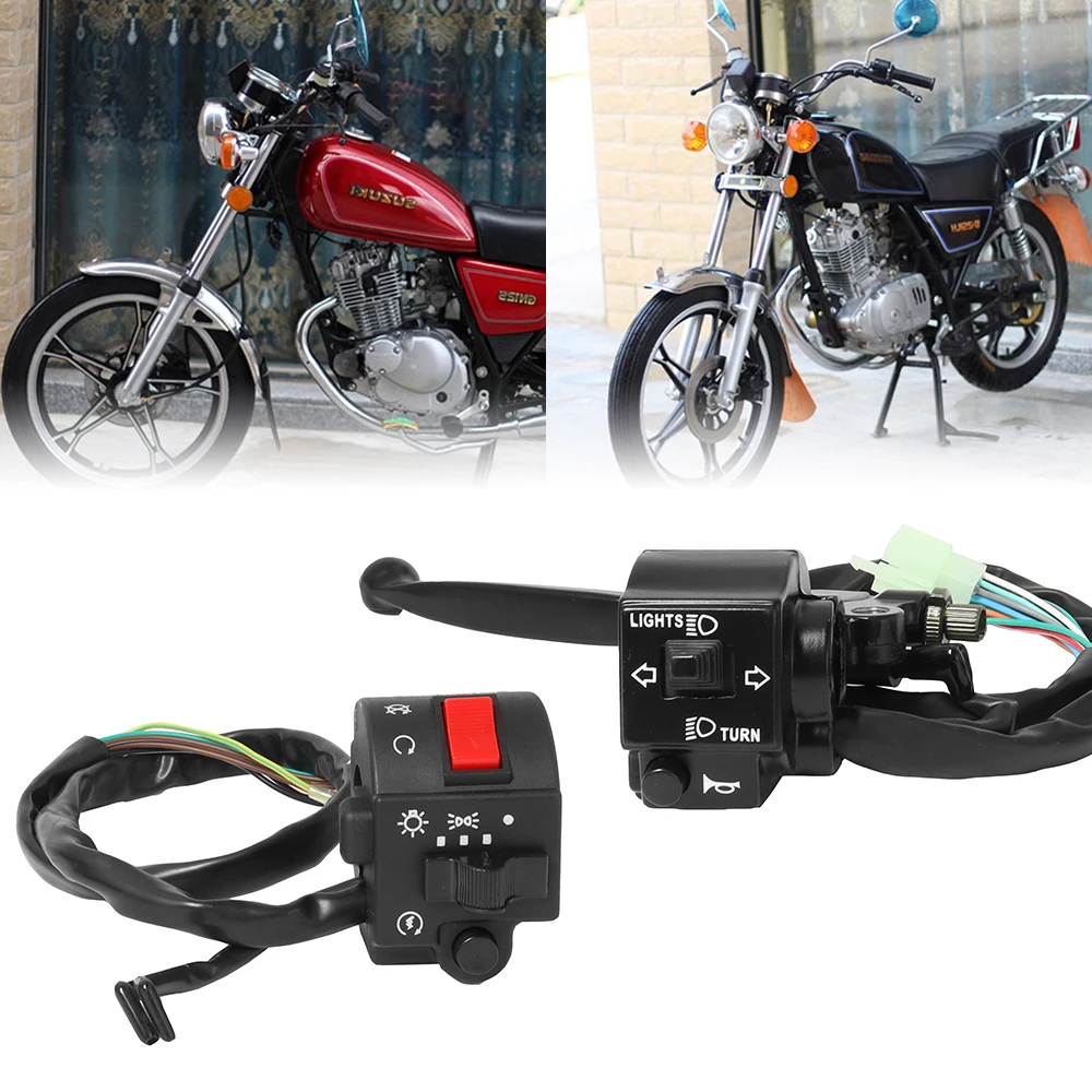 

2 шт., 7/8 дюйма, выключатель на руль мотоцикла, фонари для Suzuki GS125 GN125 GS GN 125