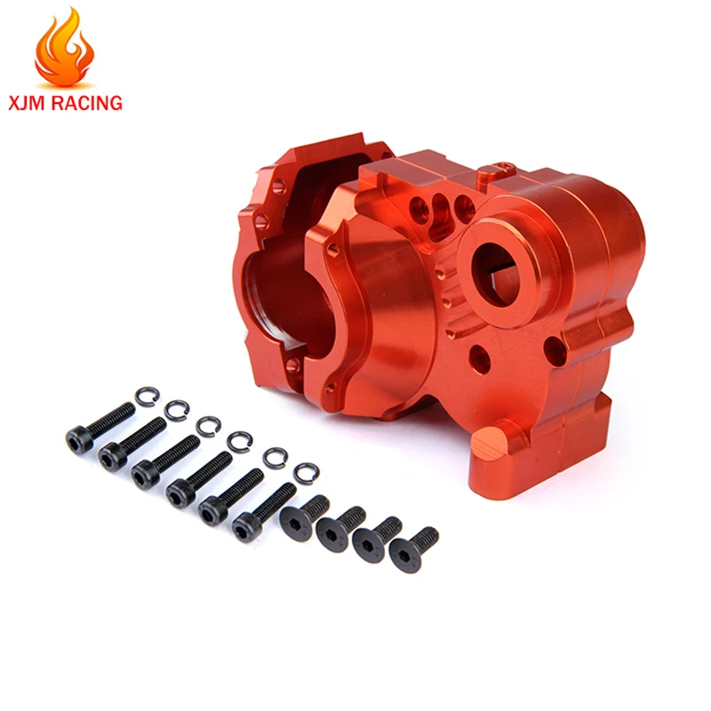 CNC Alloy Metal Three Sections of Fission Diff Gear Box Set Fit HPI KM ROVAN Baja 5B 5T 5SC King Motor Truck