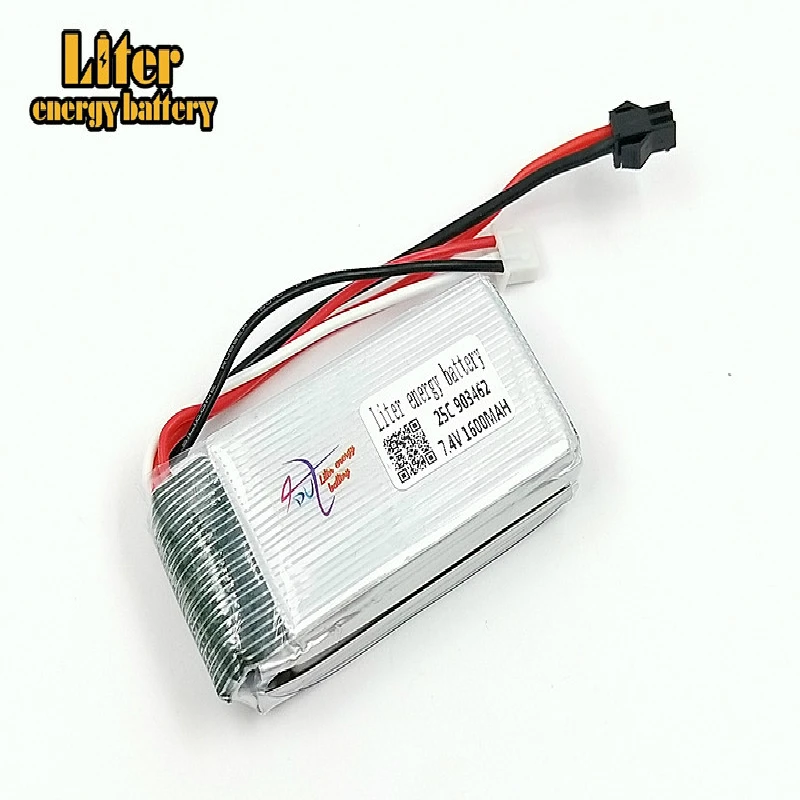 7.4V 1600mAh Lipo battery 903462 25c Rechargeable battery Remote control aircraft model battery SMplug