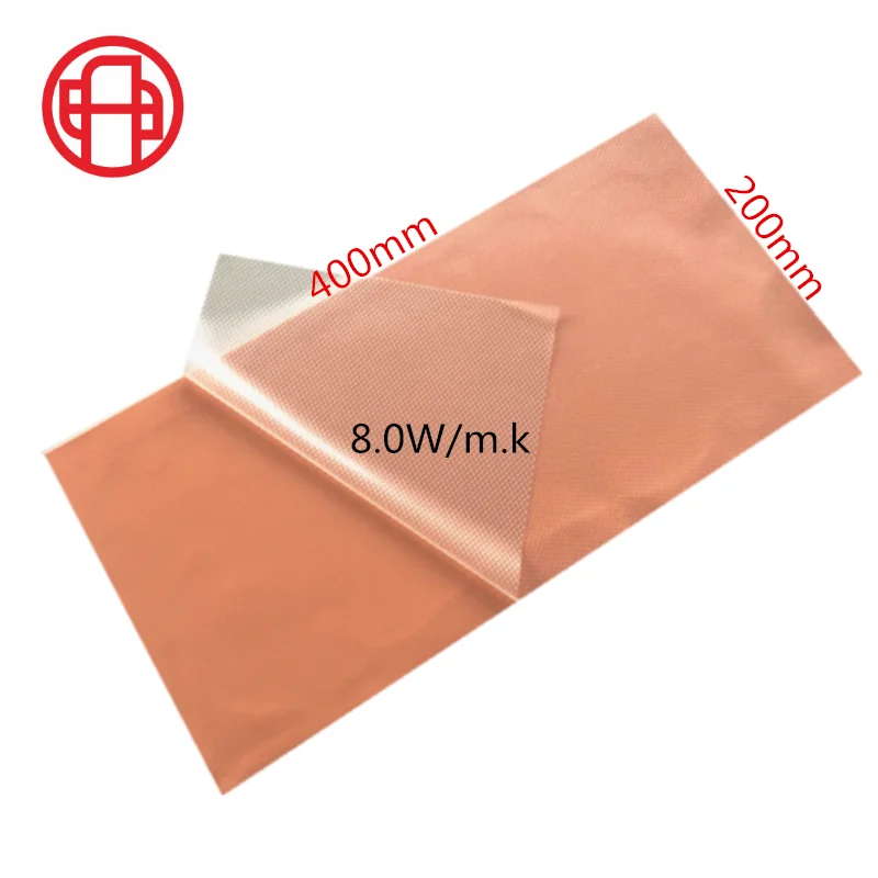 

High Conductivity 1.0mm Thickness 8.0w Soft Gap High Conductivity pad thermal Filler Silicone Thermal Pads